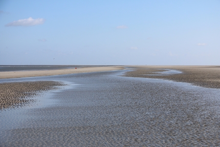 summer at the north sea in germanyの写真素材