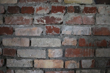 old brick wall from a ruin