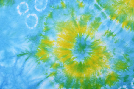 tie dye pattern hand dye on cotton fabric abstract background.