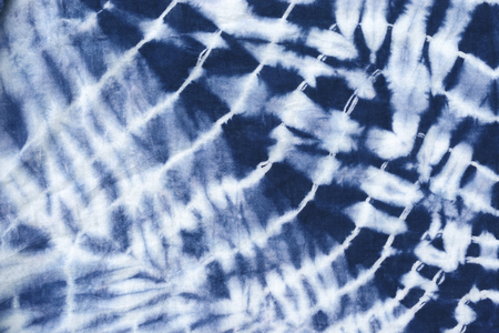 tie dyed pattern on cotton fabric for background.の写真素材