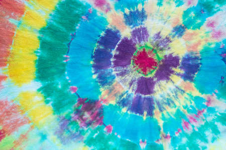 tie dye pattern hand dyed on cotton fabric abstract texture background.