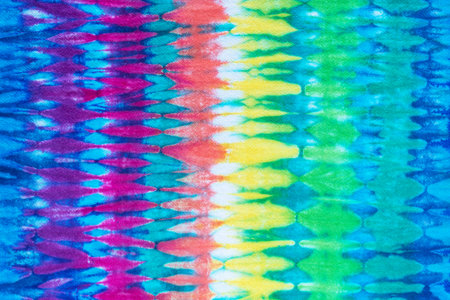 tie dye pattern hand dyed on cotton fabric abstract texture background.の写真素材