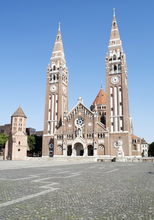 Cathedral of Szeged,Hungary の写真素材