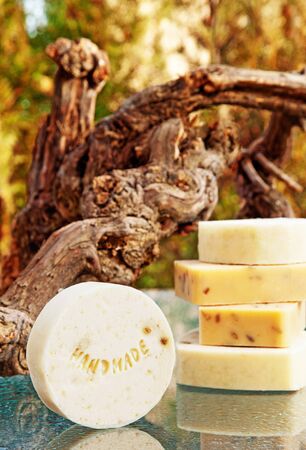 Hand-made soap still lifeの写真素材