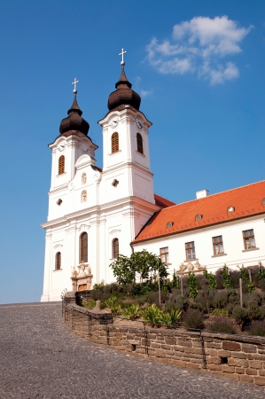 Benedictine abbey in Tihany, Hungary の写真素材