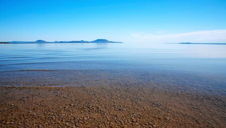 Wiev to Lake Balaton,Hungary の写真素材