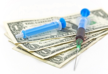Drug and dirty moneyの写真素材