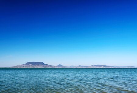 View to Lake Balaton,Hungaryの写真素材