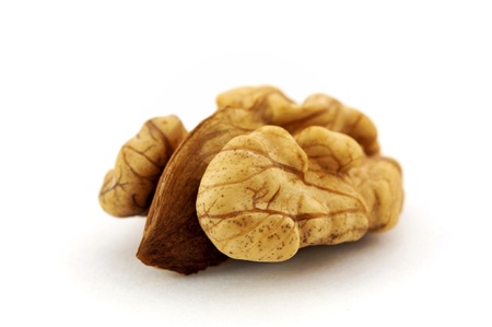 Walnut isolated on white backgroundの写真素材