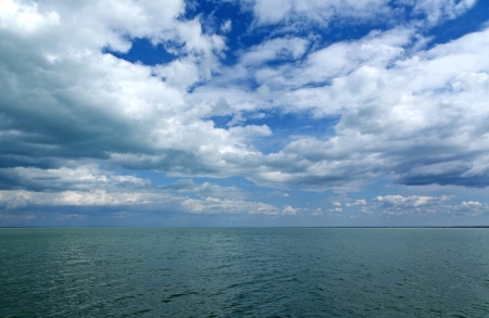 View to Lake Balaton,Hungaryの写真素材