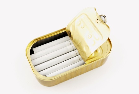  Can of cigarettesの写真素材