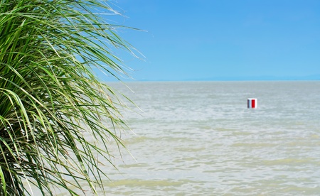 Mediterranean scene at Lake Balaton, Hungaryの写真素材