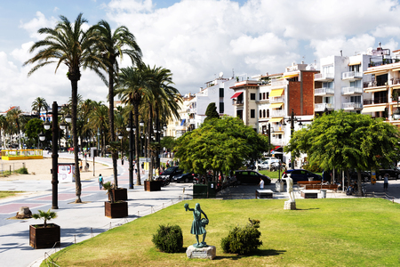 Cityscape of Sitges in 21 September 2017, Spainのeditorial素材