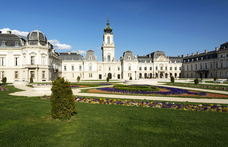 Detail of Festetics castle in Keszthely, Hungaryのeditorial素材