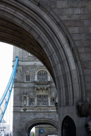 Tower Bridge over the River Thames in London city in 19. September 2018. (United Kingdom)のeditorial素材