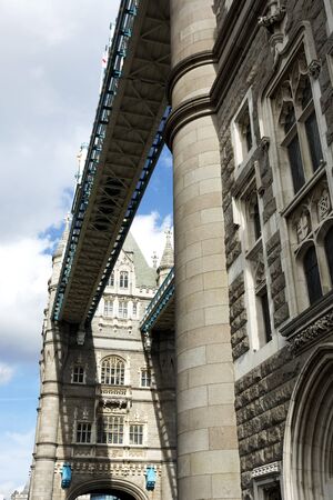 Tower Bridge over the River Thames in London city in 19. September 2018. (United Kingdom)のeditorial素材