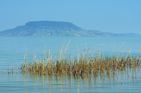 Landscape at Lake Balaton, Hungaryの写真素材