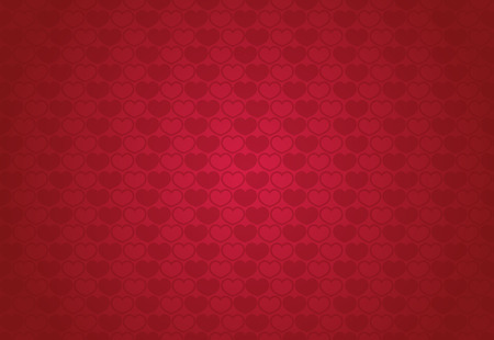 Valentine's day background with different heartsのイラスト素材