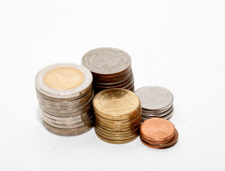 Money growing concept on isolate white backgroundand Business success concept