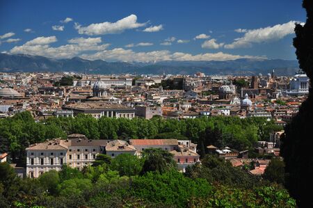 Panorama from the Janiculum, Romeの写真素材