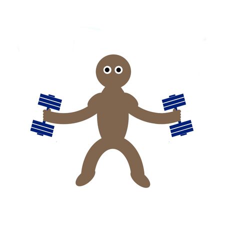 Kippy performing dumb-bell fliesの写真素材