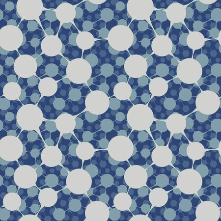 Seamless bulk molecular structureのイラスト素材