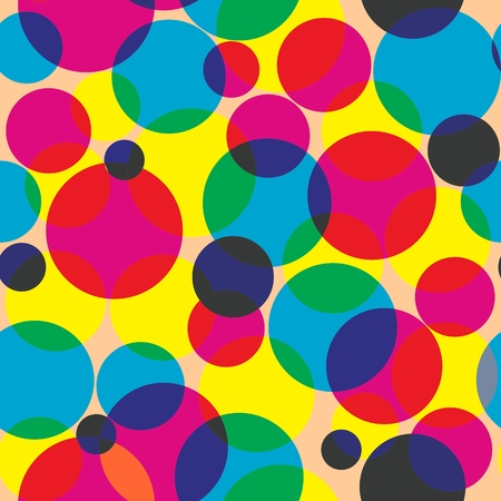 Vector - Illustration of colorful retro circles or bubblesのイラスト素材