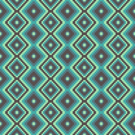 pixel modern geometric seamless pattern ornament background print designのイラスト素材