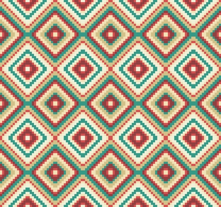 pixel modern geometric seamless pattern ornament background print designのイラスト素材