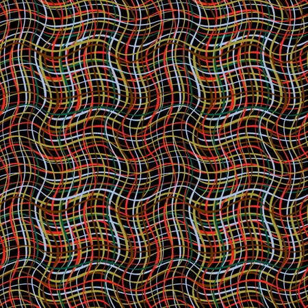 Vector seamless pattern. Modern stylish colorful texture of mesh. Repeating abstract backgroundのイラスト素材