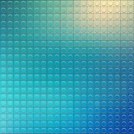 Perfect  vector pattern of plastic parts lego. Blue blurred abstract background.のイラスト素材