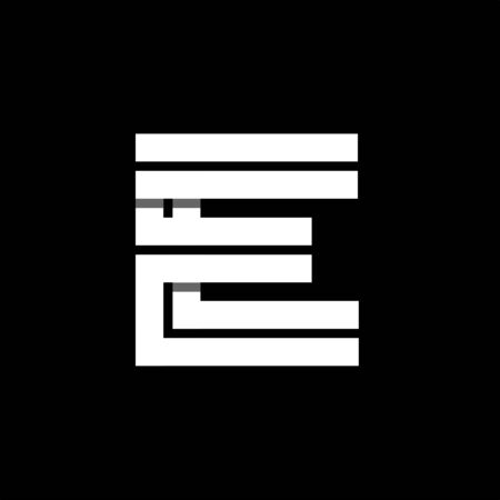 Capital letter E.のイラスト素材