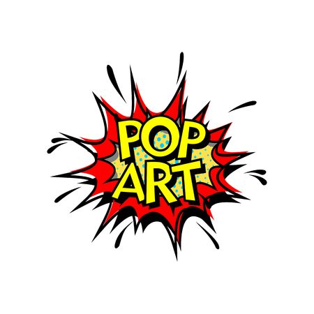 Pop Art, Comic Book Style. Vector bannerのイラスト素材