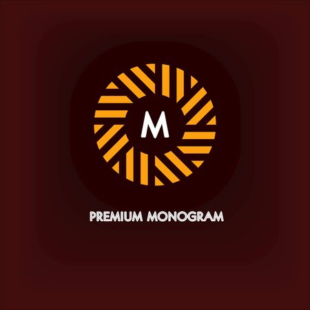 Modern monogram, emblemのイラスト素材