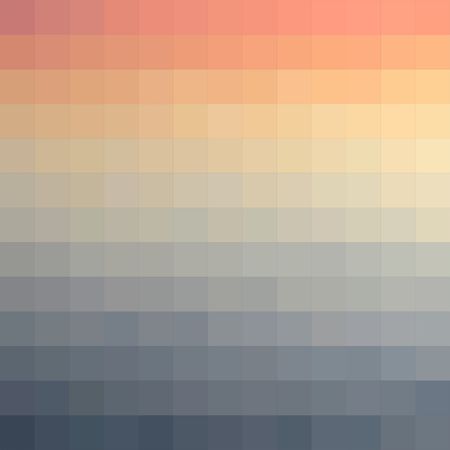 Color vector gradient background made from monochrome squares of pixelsのイラスト素材