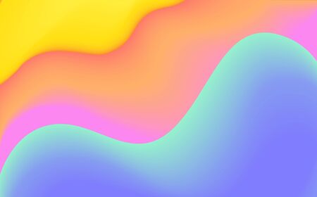 Bright trendy background . Gradient shapes composition.のイラスト素材