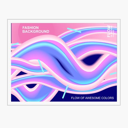 Bright trendy gradient shapes backgroundのイラスト素材