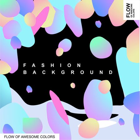 Bright trendy gradient shapes backgroundのイラスト素材