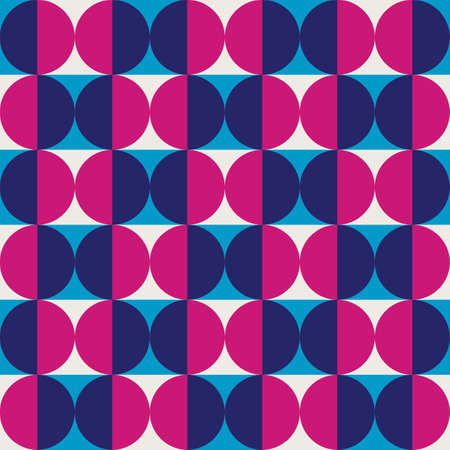 Geometry abstract pattern swiss style. Modern vector graphic artwork simple geometric elements in scandinavian memphis style. Bauhaus design template for poster, fabric print, wallpaperのイラスト素材