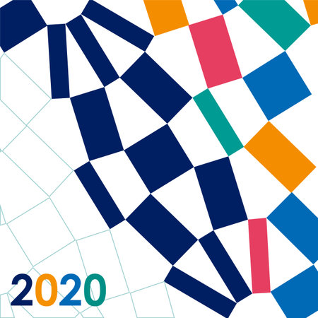 Sport background with modern and traditional elementsのイラスト素材