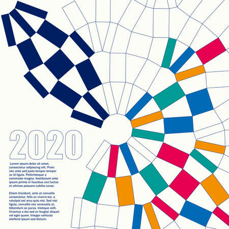 Sport background with modern and traditional elementsのイラスト素材