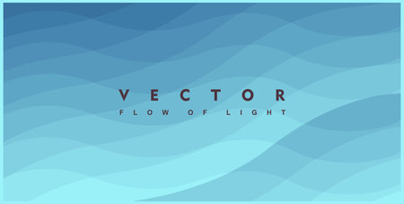 Abstract Glowing sea waves background with dynamic effect. Modern screen design for mobile app and web. 3d vector illustration for brochure, banner, flyer or presentation, wallpapers.のイラスト素材