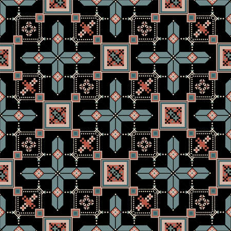 Bohemian, fashionable seamless ornament in ethnic style. In modern trendy shades. Perfect for the...