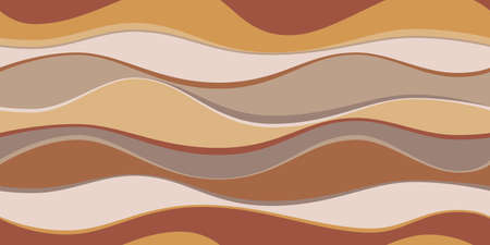 Bright colorful abstract waves background. Vector illustration. Perfect for the design of fabrics, clothing, interiors.のイラスト素材