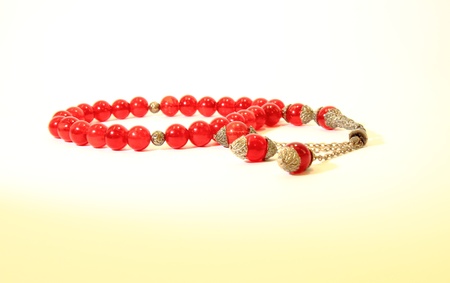 Red prayer beads