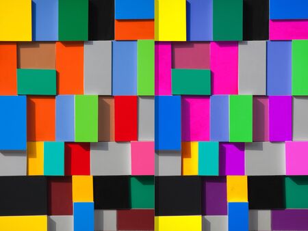 Colorful wall decoration の写真素材