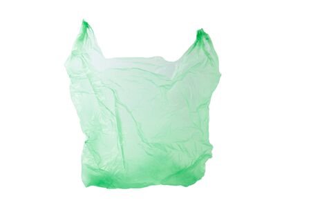 close up of  a  plastic bag on white background.の写真素材
