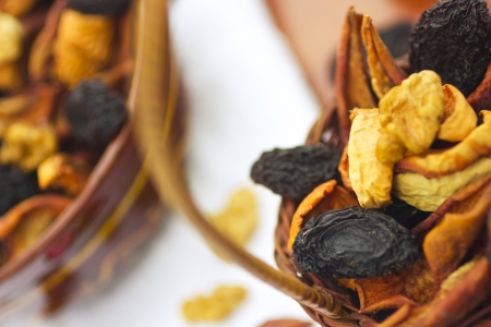 Dried fruits and nutsの写真素材