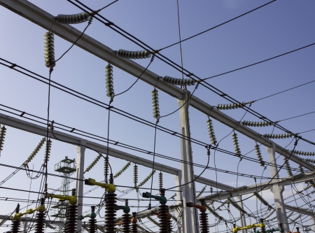 High voltage stationの写真素材