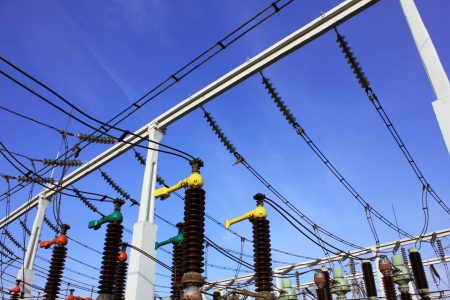 High voltage stationの写真素材